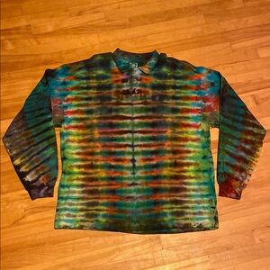 Colorful Tie-Dye Long Sleeve Shirt